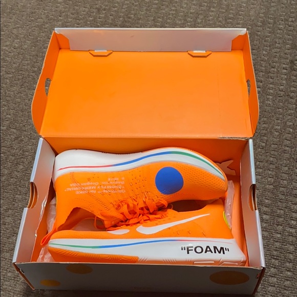 Off White Nike “ZOOM FLY MERCURIAL” shoe